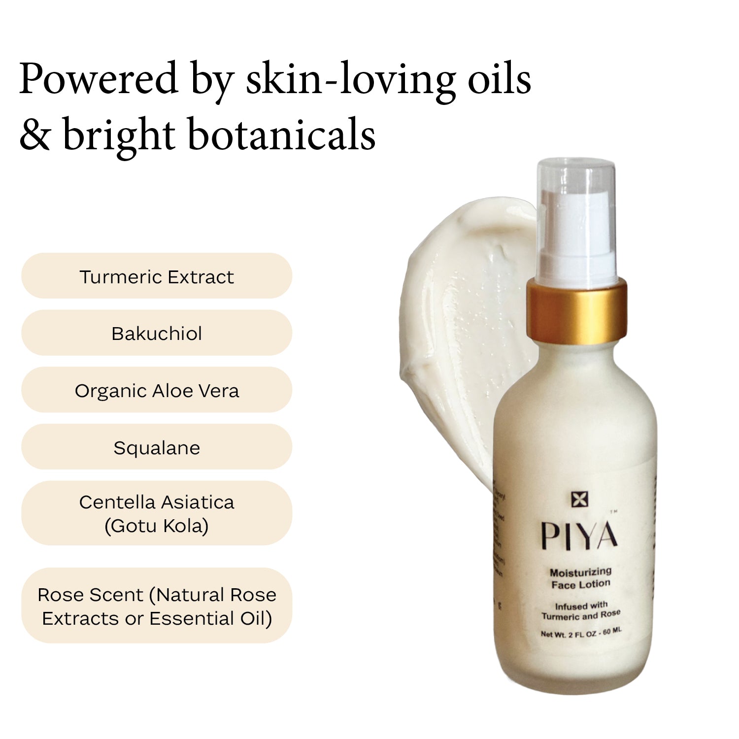 Turmeric Face Lotion – Glow & Hydration | PIYA BEAUTY